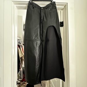 Elegant Black Midi Skirt